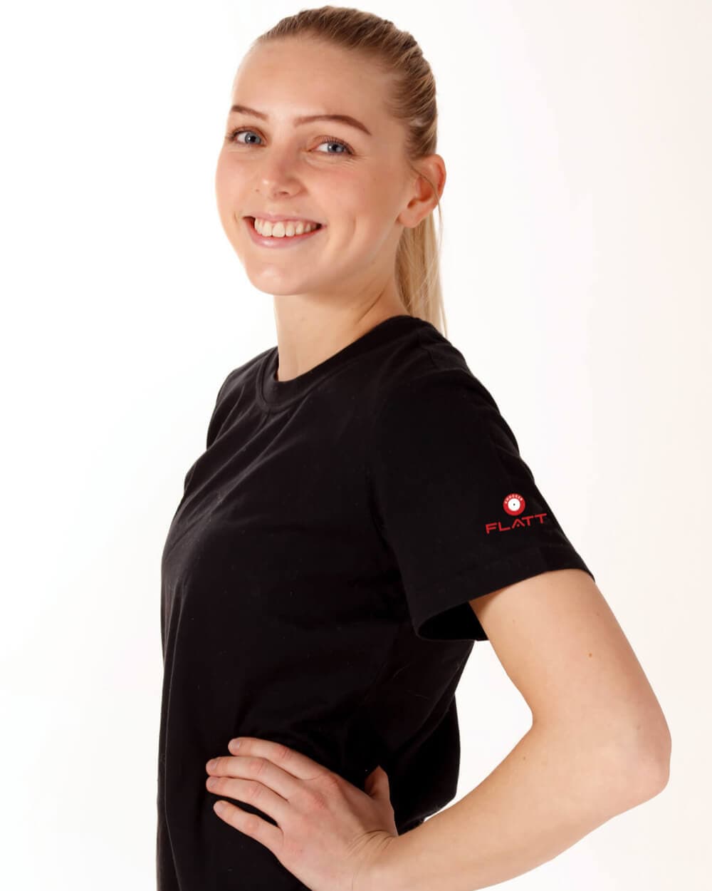 Sort T-skjorte «Flora»